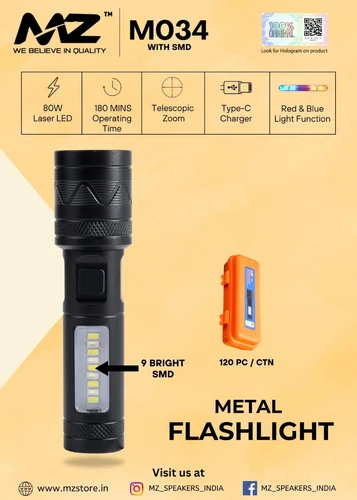 Rechargable flashlight